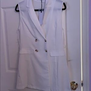 White blazer dress